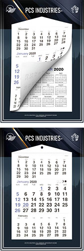 3 month poster calendars